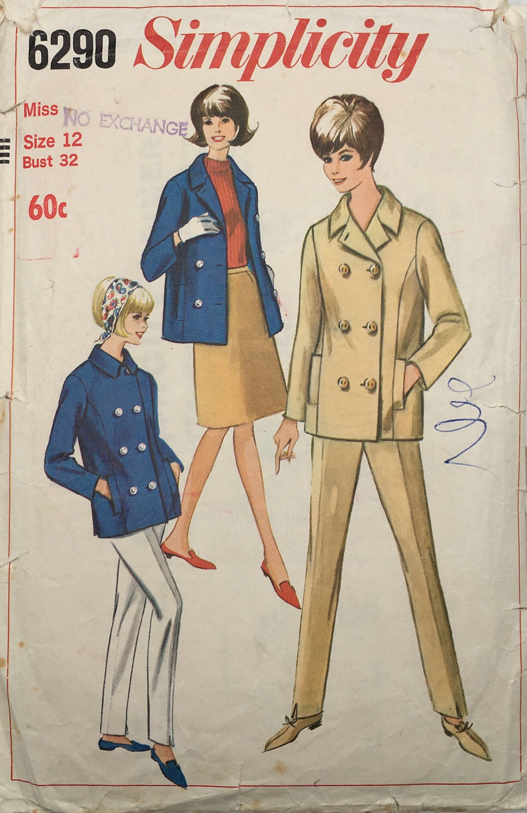 1965 Vintage Sewing Pattern: Simplicity 6290