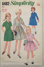 Load image into Gallery viewer, 1966 Vintage Sewing Pattern: Simplicity  6482
