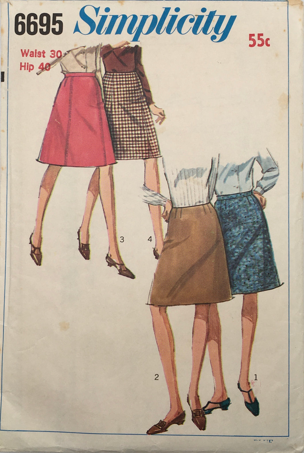 1966 Vintage Sewing Pattern: Simplicity 6695