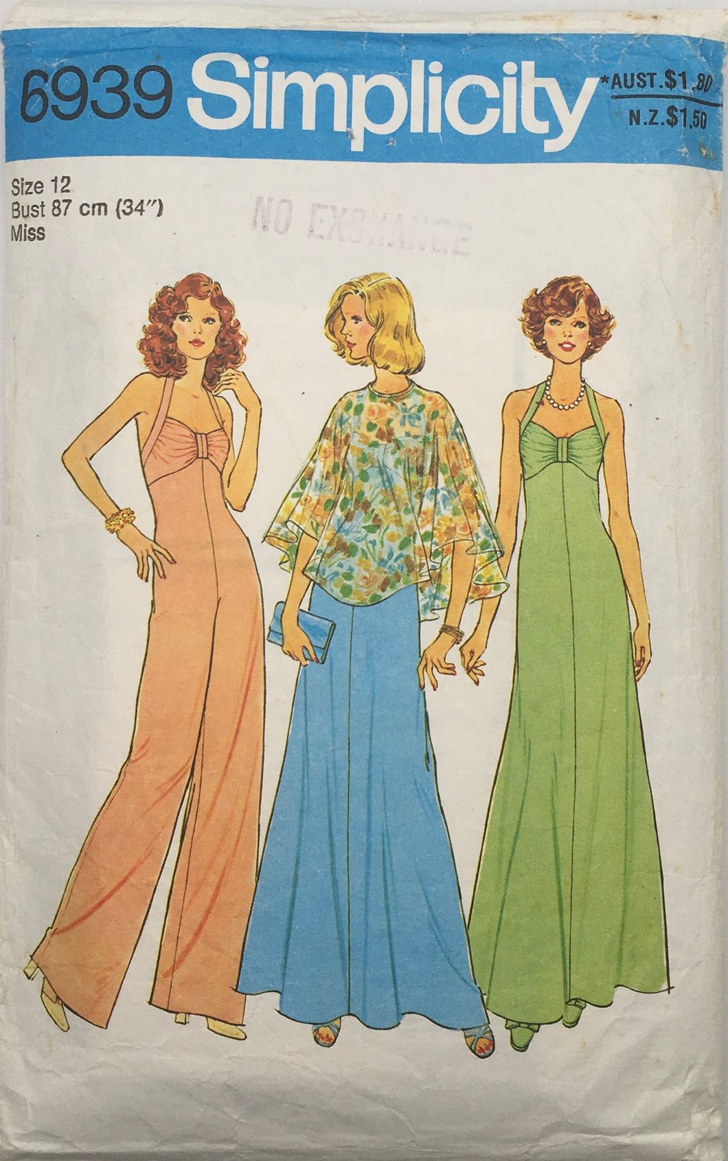 1977 Vintage Sewing Pattern: Simplicity 6939
