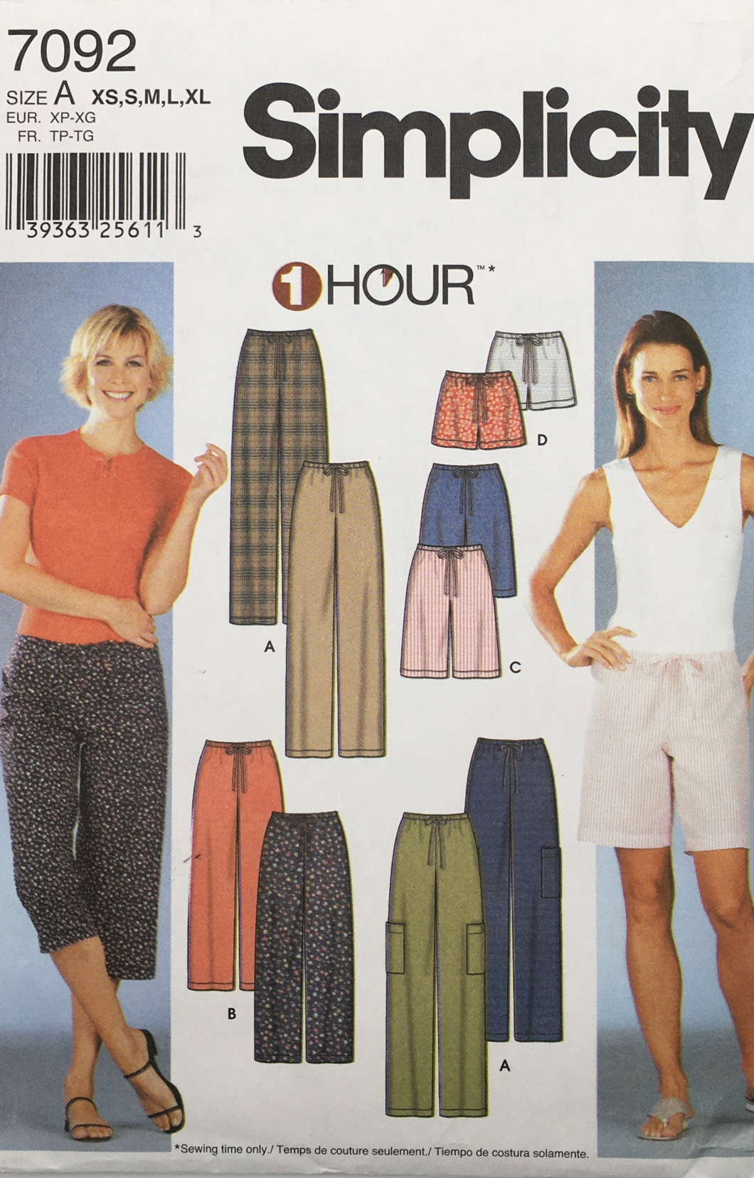 2002 Sewing Pattern: Simplicity 7092