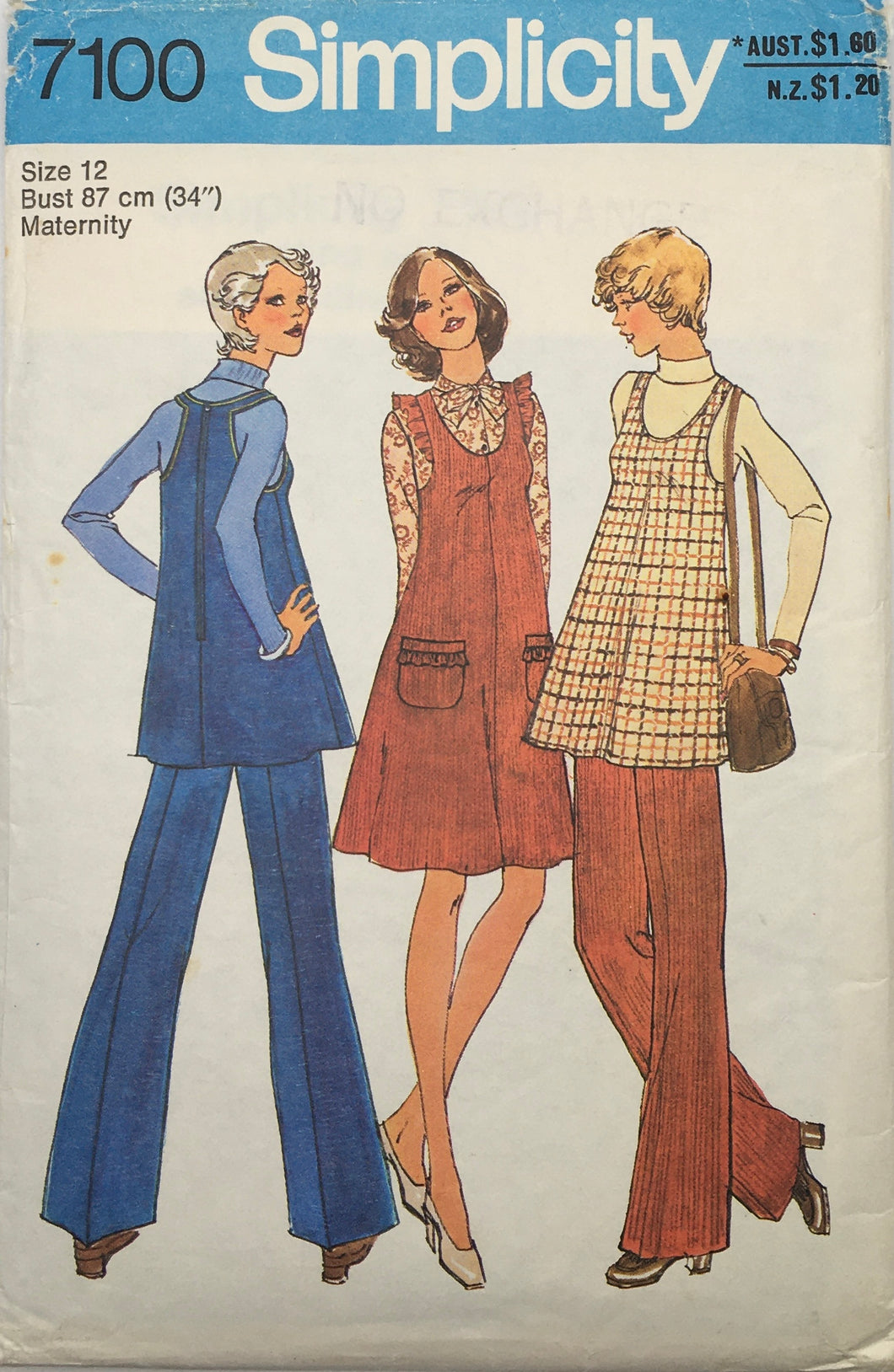 1975 Vintage Sewing Pattern: Simplicity 7100