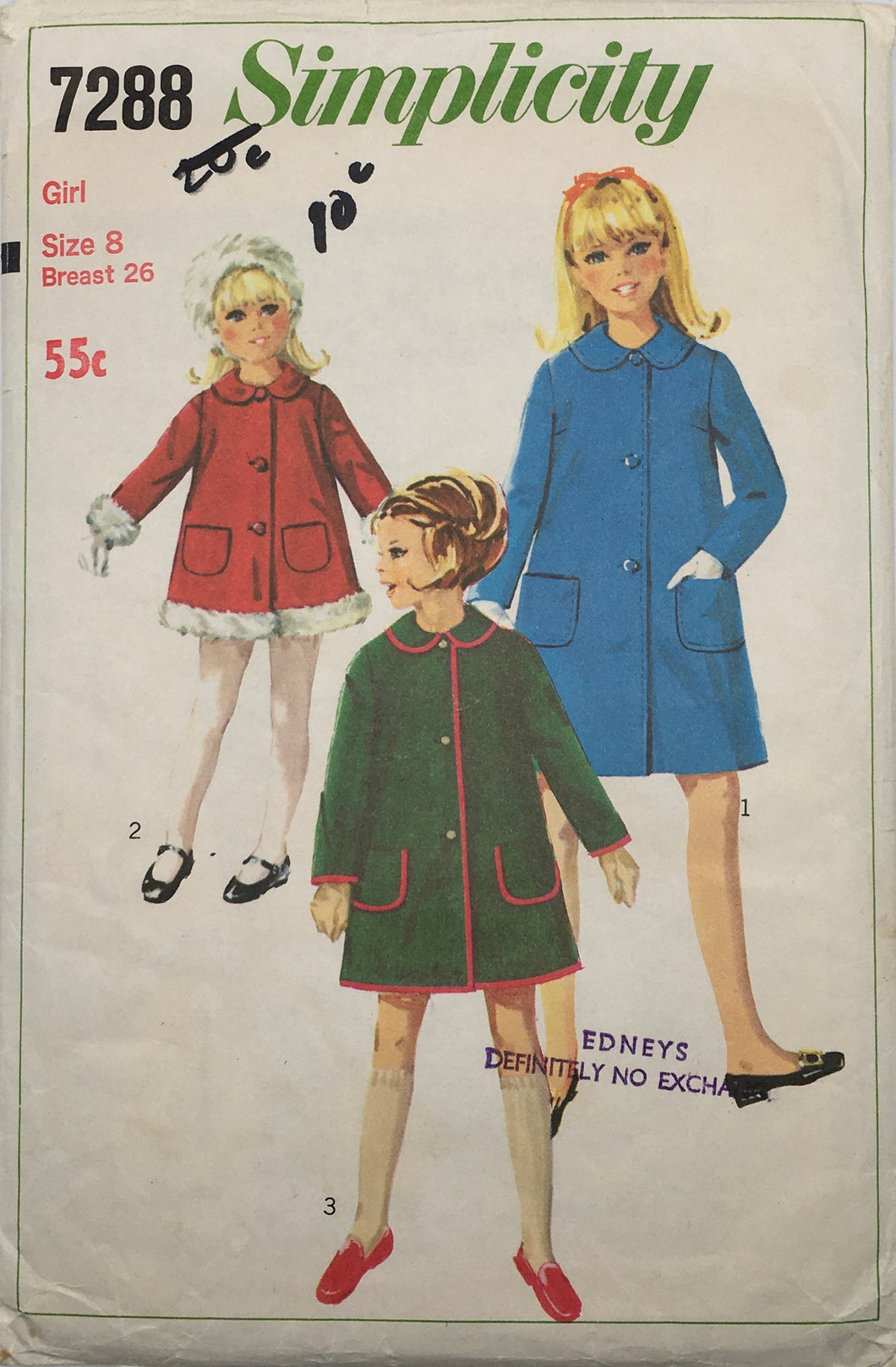 1967 Vintage Sewing Pattern: Simplicity 7288