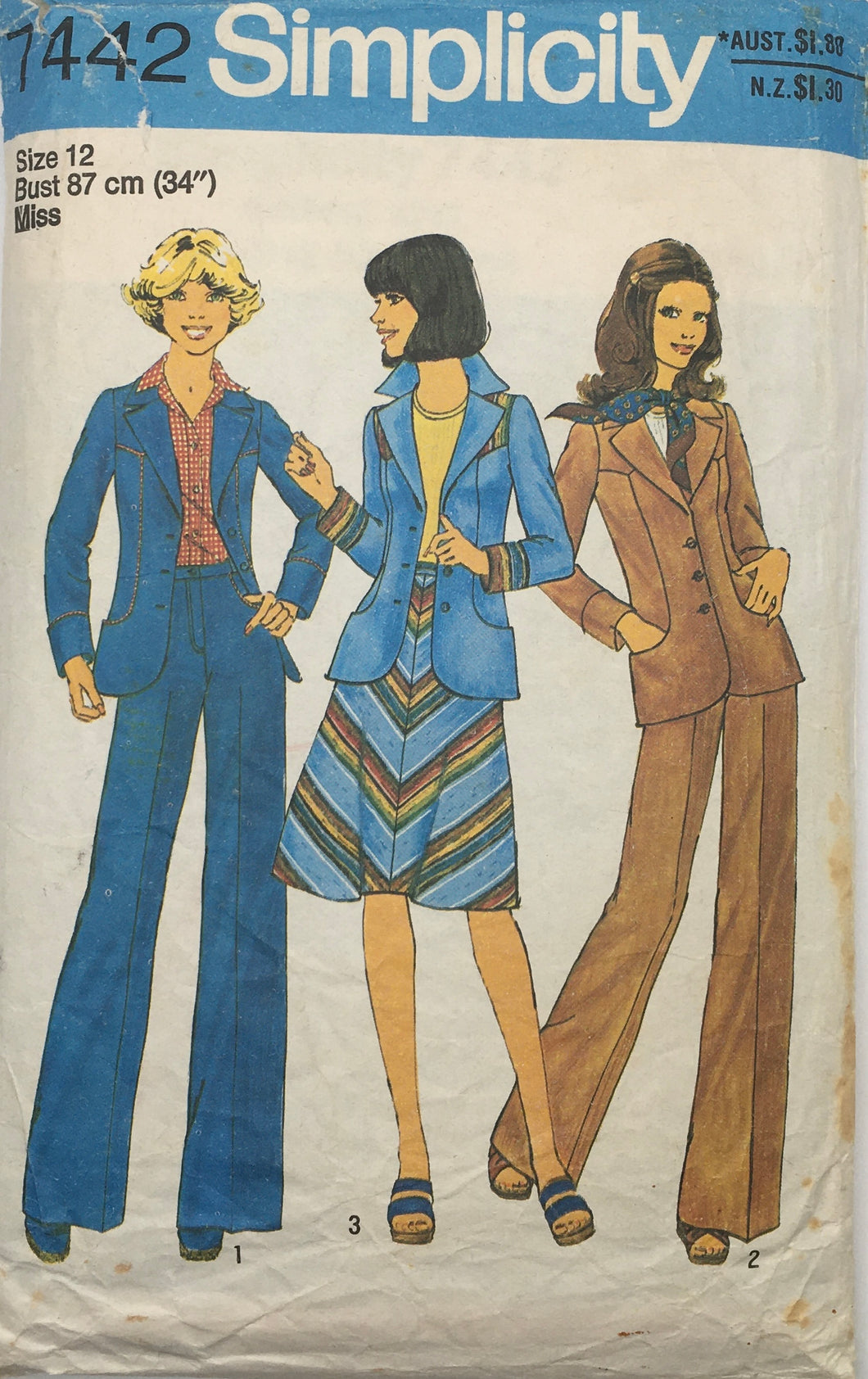 1976 Vintage Sewing Pattern: Simplicity 7442