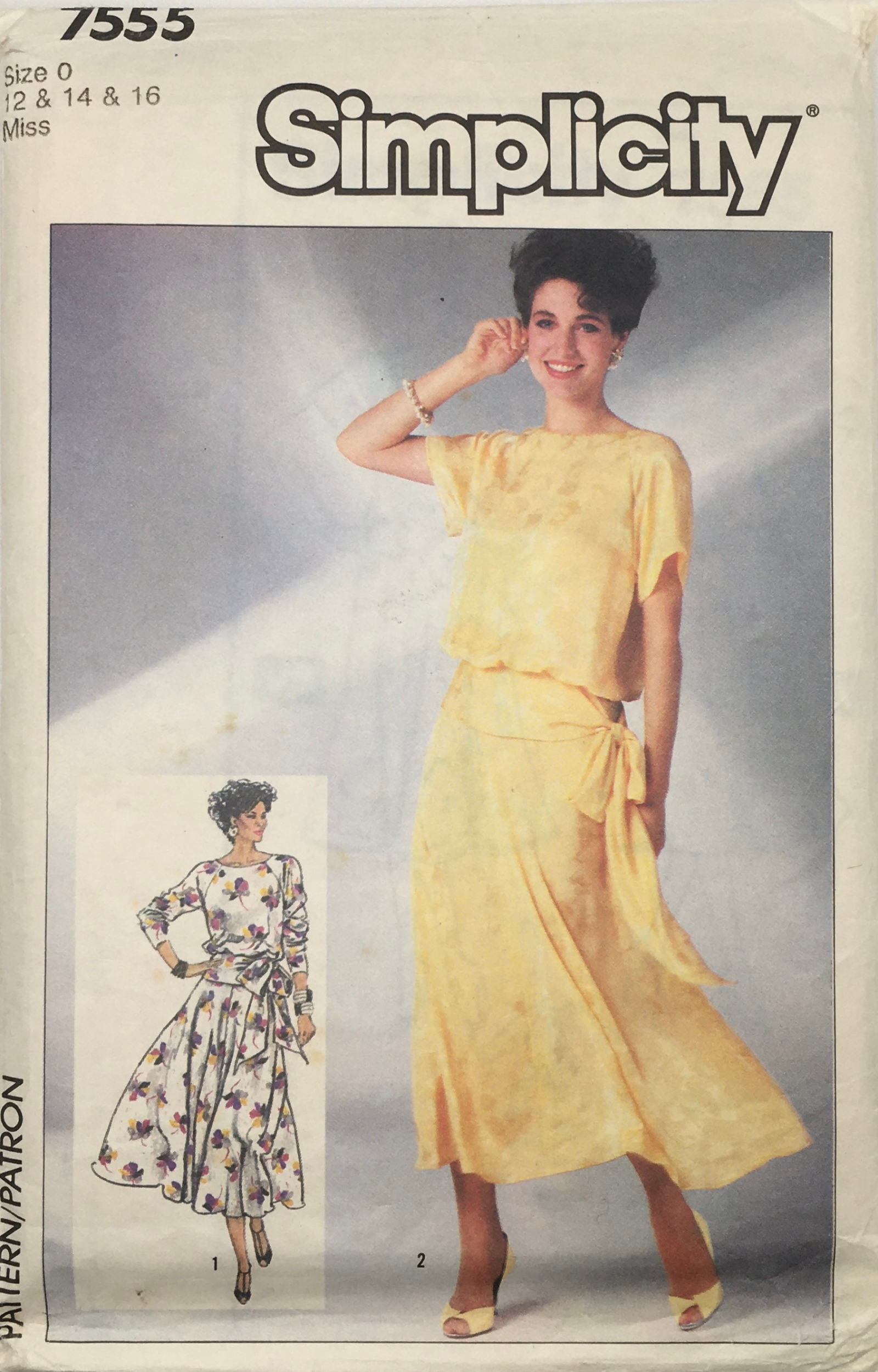 1986 Vintage Sewing Pattern: Simplicity 7555 – Vintage Stitch Australia