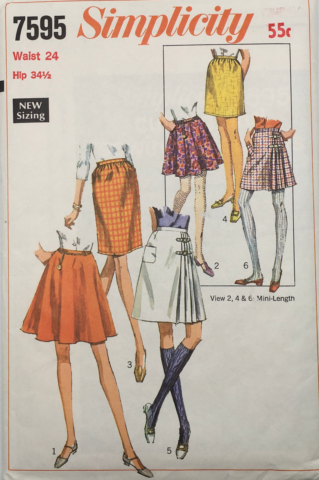 1968 Vintage Sewing Pattern: Simplicity 7595