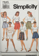 Load image into Gallery viewer, 1992 Vintage Sewing Pattern: Simplicity 7845
