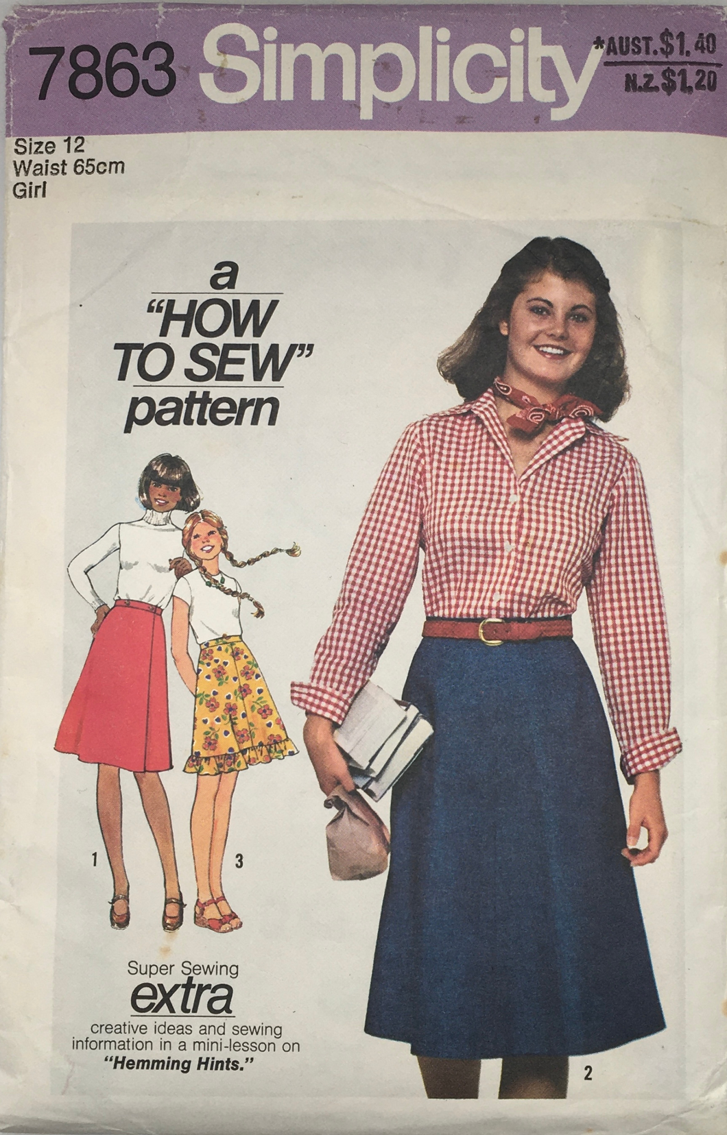 1980 Vintage Sewing Pattern: Simplicity 7863