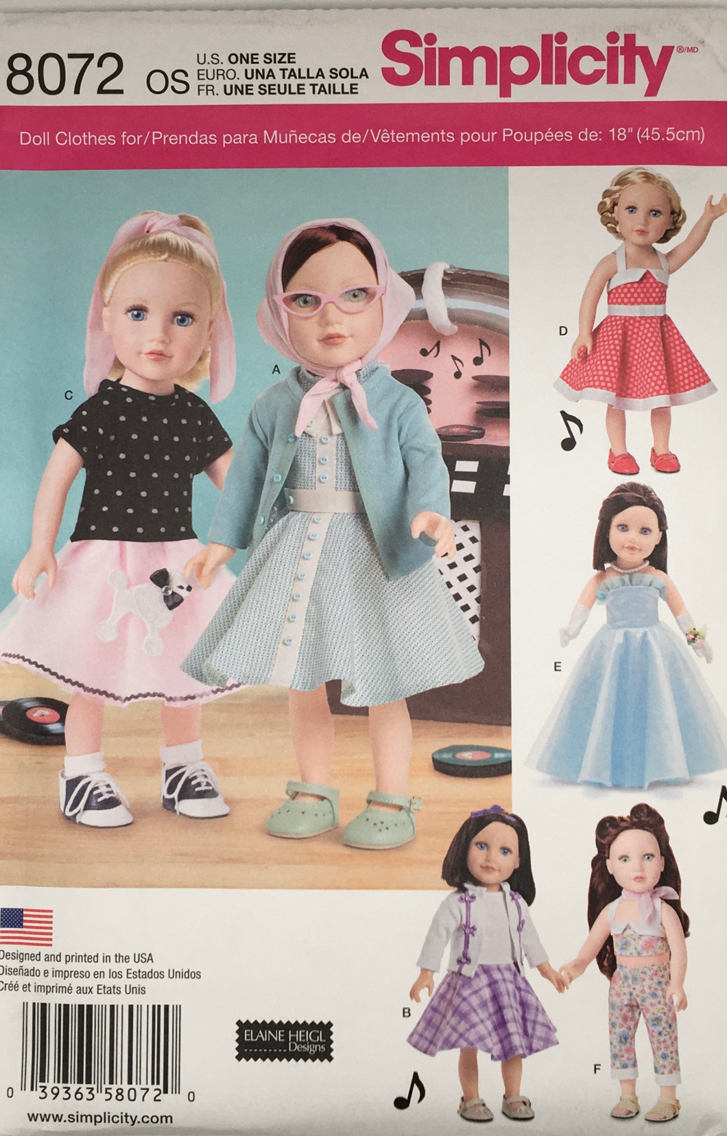 2016 Sewing Pattern: Simplicity 8072