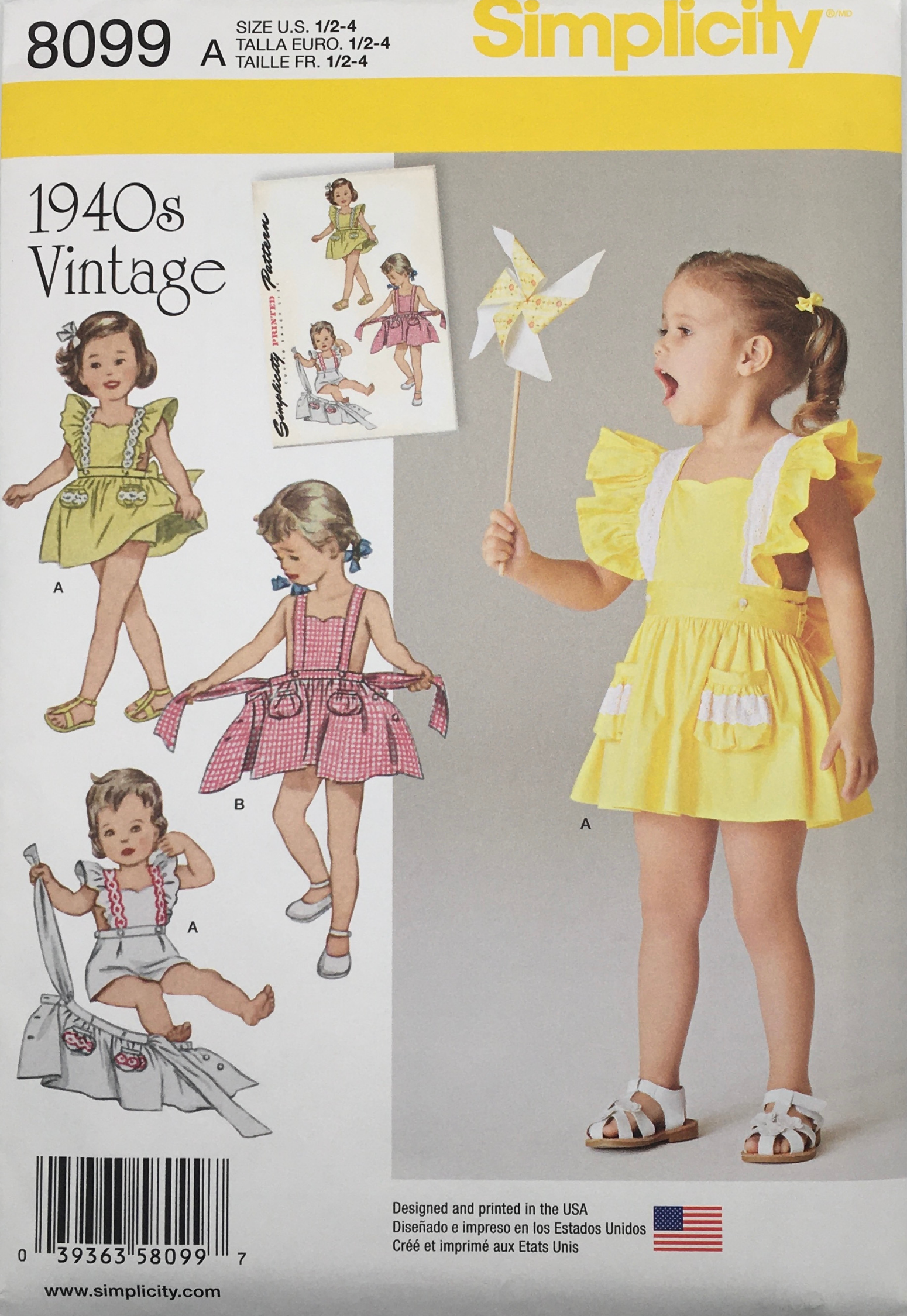 1940's Reproduction Sewing Pattern: Simplicity 8099 – Vintage Stitch ...