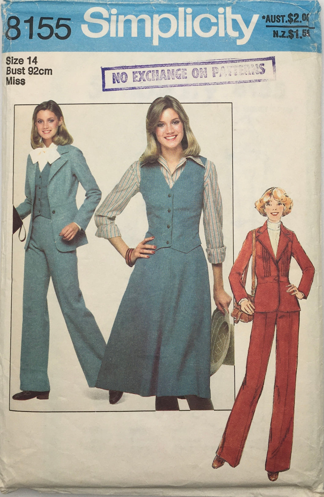 1978 Vintage Sewing Pattern: Simplicity 8155