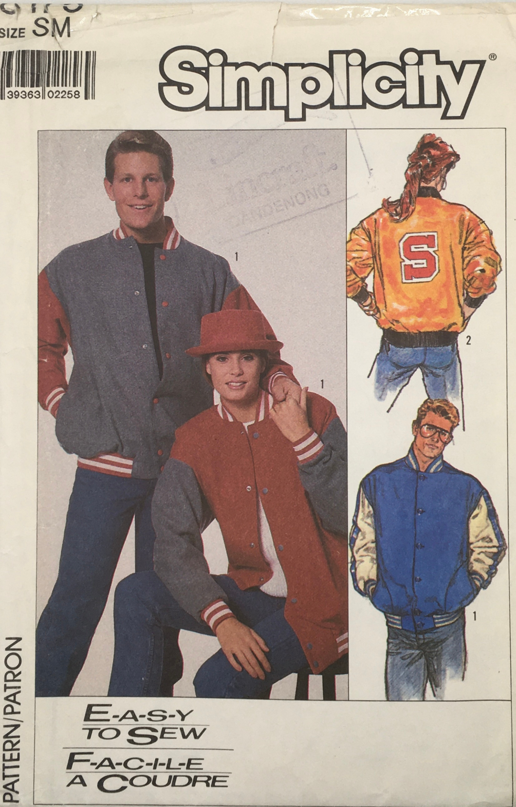 1987  Vintage Sewing Pattern: Simplicity 8175