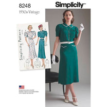 Load image into Gallery viewer, 1930&#39;s Sewing Pattern: Simplicity 8248
