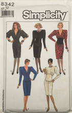 Load image into Gallery viewer, 1987  Vintage Sewing Pattern: Simplicity 8342
