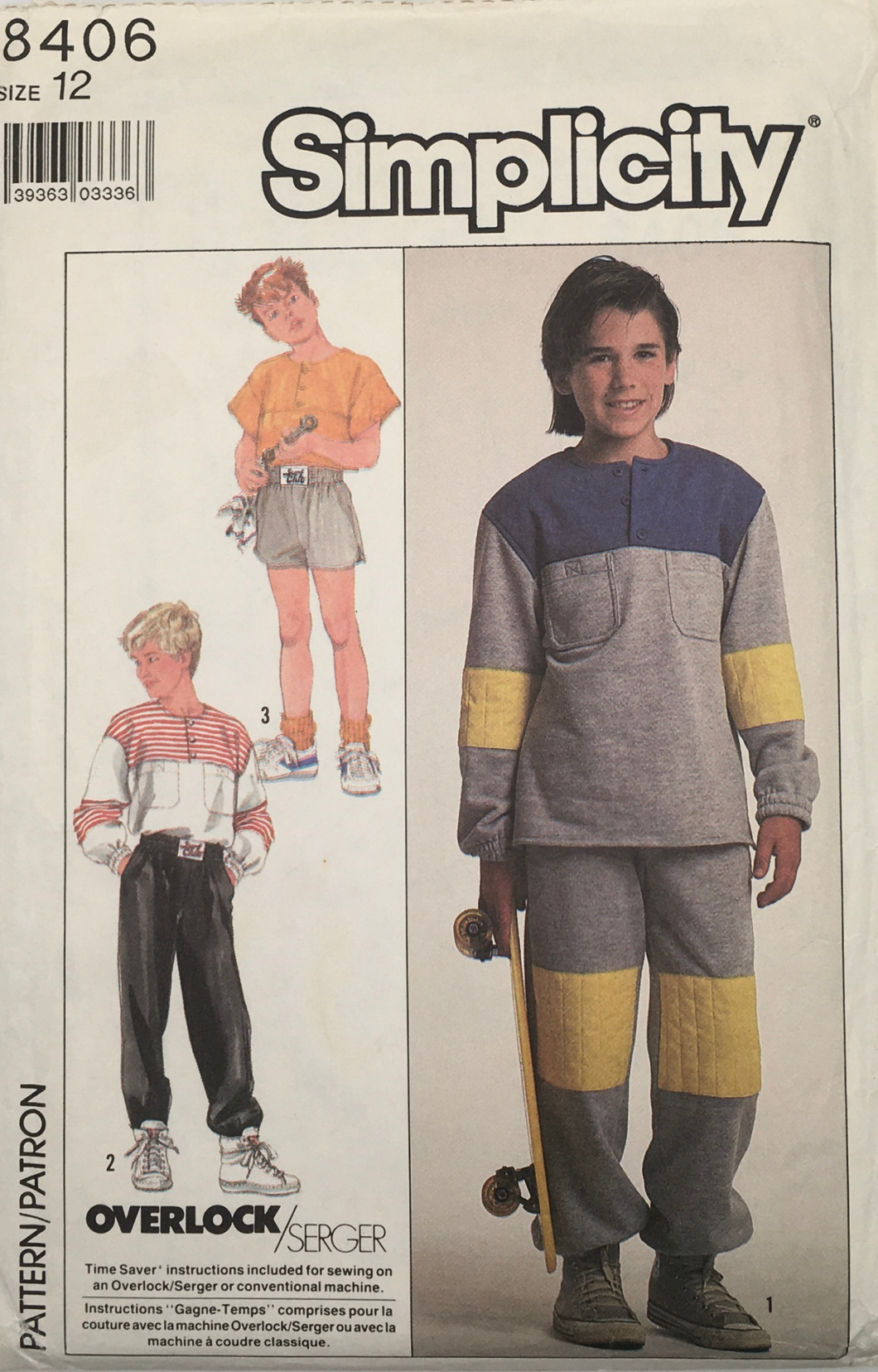 1987  Vintage Sewing Pattern: Simplicity 8406