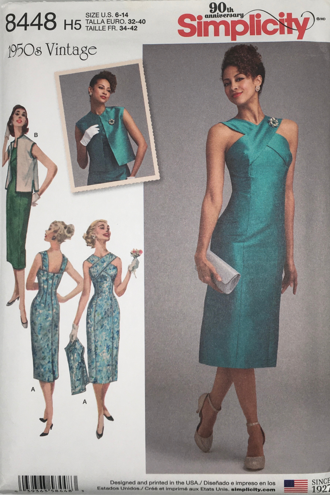 1950’s Reproduction Sewing Pattern: Simplicity 8448