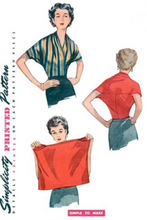 Load image into Gallery viewer, 1950’s Reproduction Sewing Pattern: Simplicity 8452
