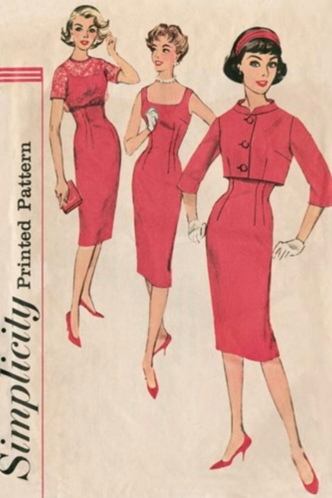 1950’s Reproduction Sewing Pattern: Simplicity 8460