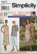 Load image into Gallery viewer, 1998 Vintage Sewing Pattern: Simplicity 8533
