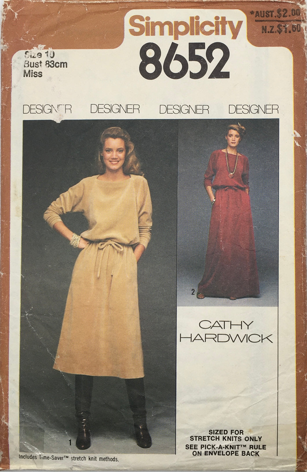 1979 Vintage Sewing Pattern: Simplicity 8652