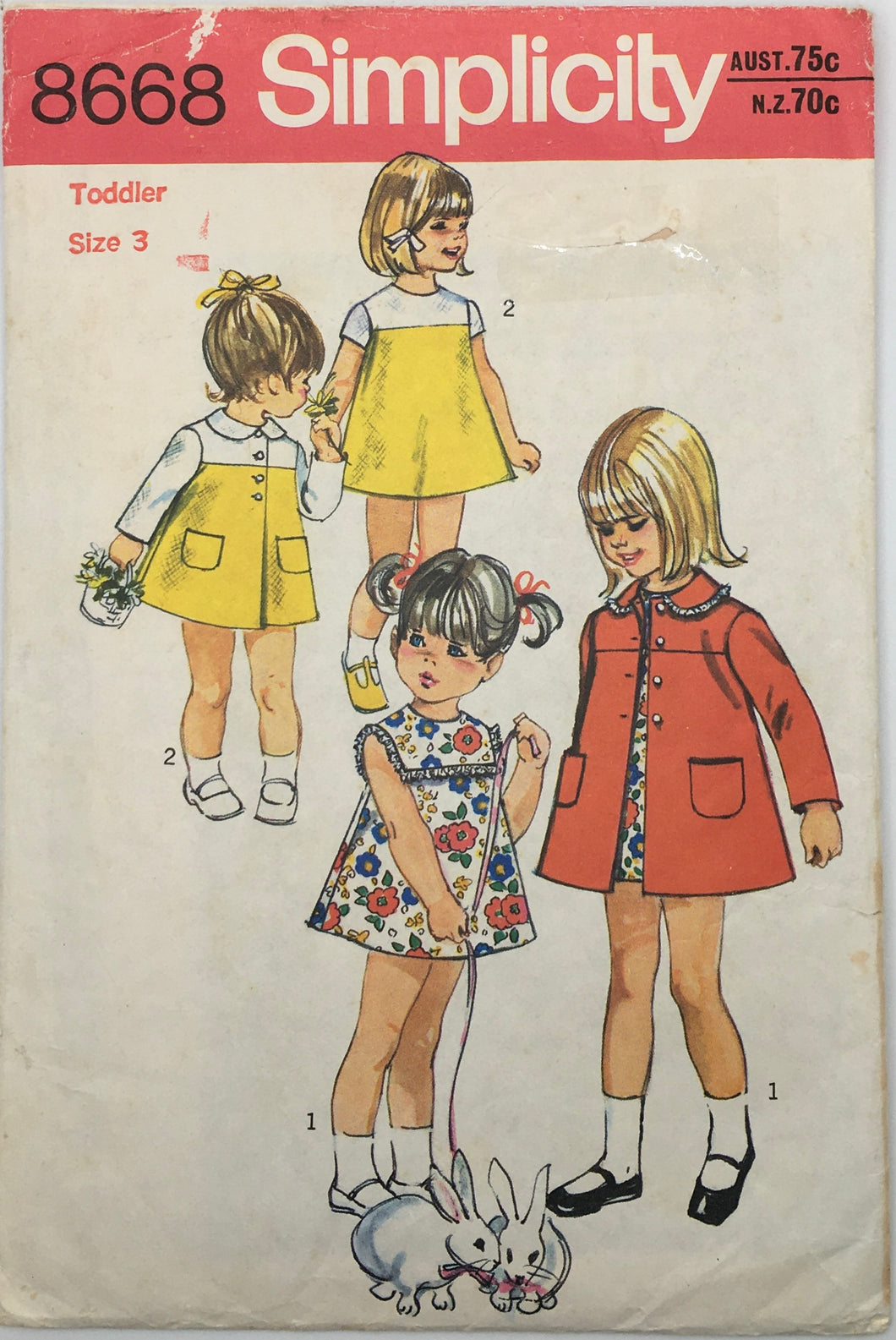 1971 Vintage Sewing Pattern: Simplicity 8668