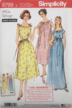 Load image into Gallery viewer, 1950’s Reproduction Sewing Pattern: Simplicity 8799
