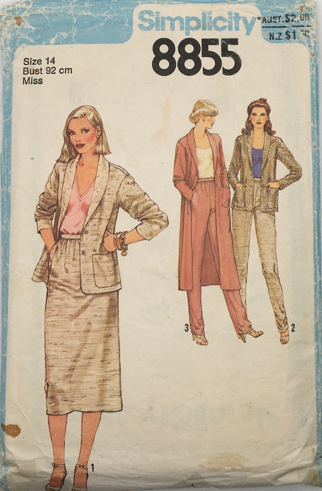 1979 Vintage Sewing Pattern: Simplicity 8855