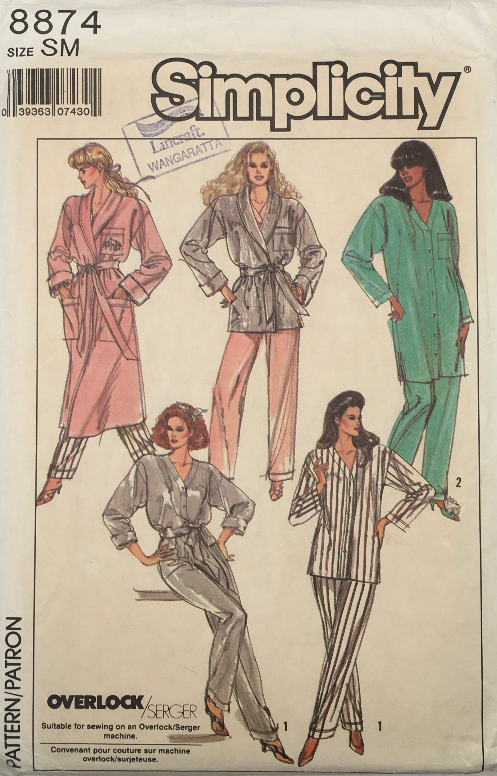 1988 Vintage Sewing Pattern: Simplicity 8874 – Vintage Stitch Australia