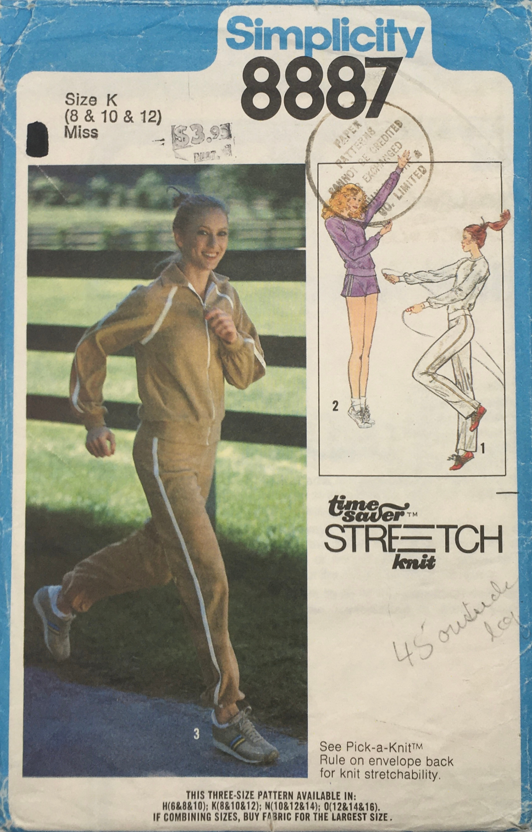 1983  Vintage Sewing Pattern: Simplicity 8887