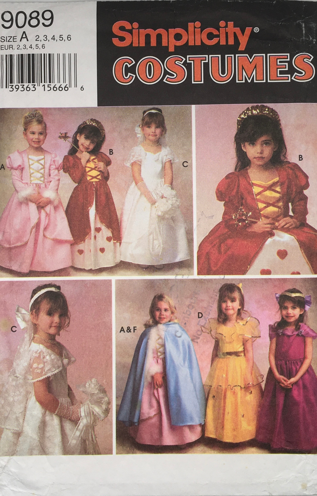 1993 Vintage Sewing Pattern: Simplicity 9089