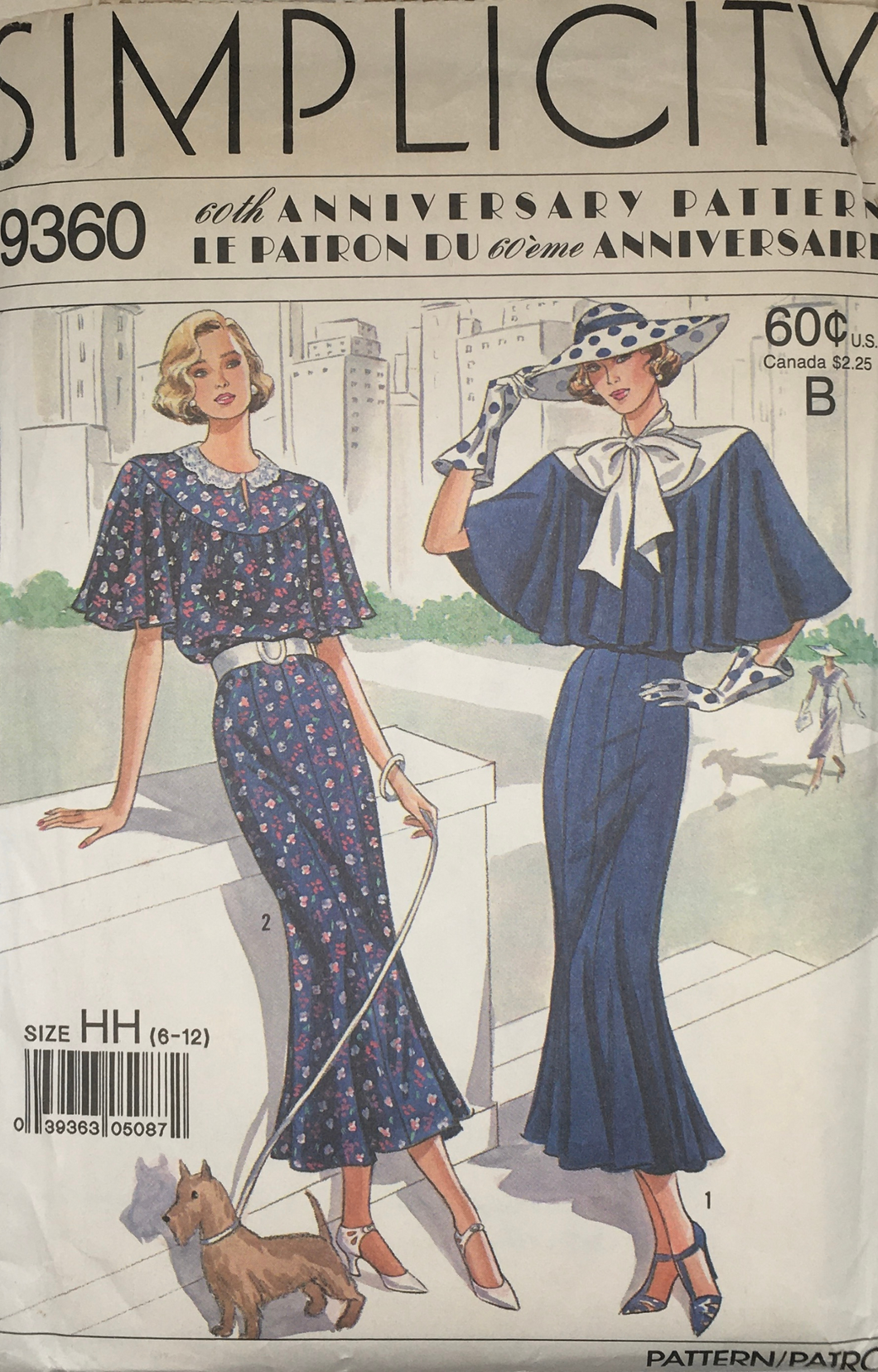 1928 Reproduction Sewing Pattern: Simplicity 9360