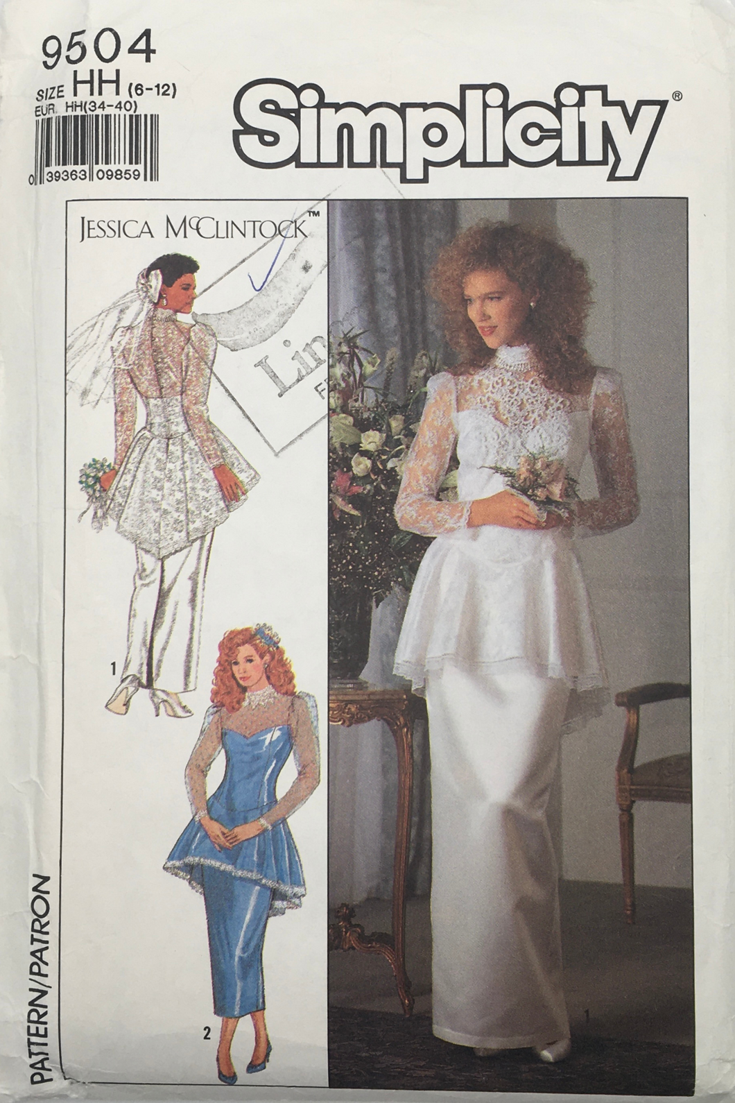 1989 Vintage Sewing Pattern: Simplicity  9504