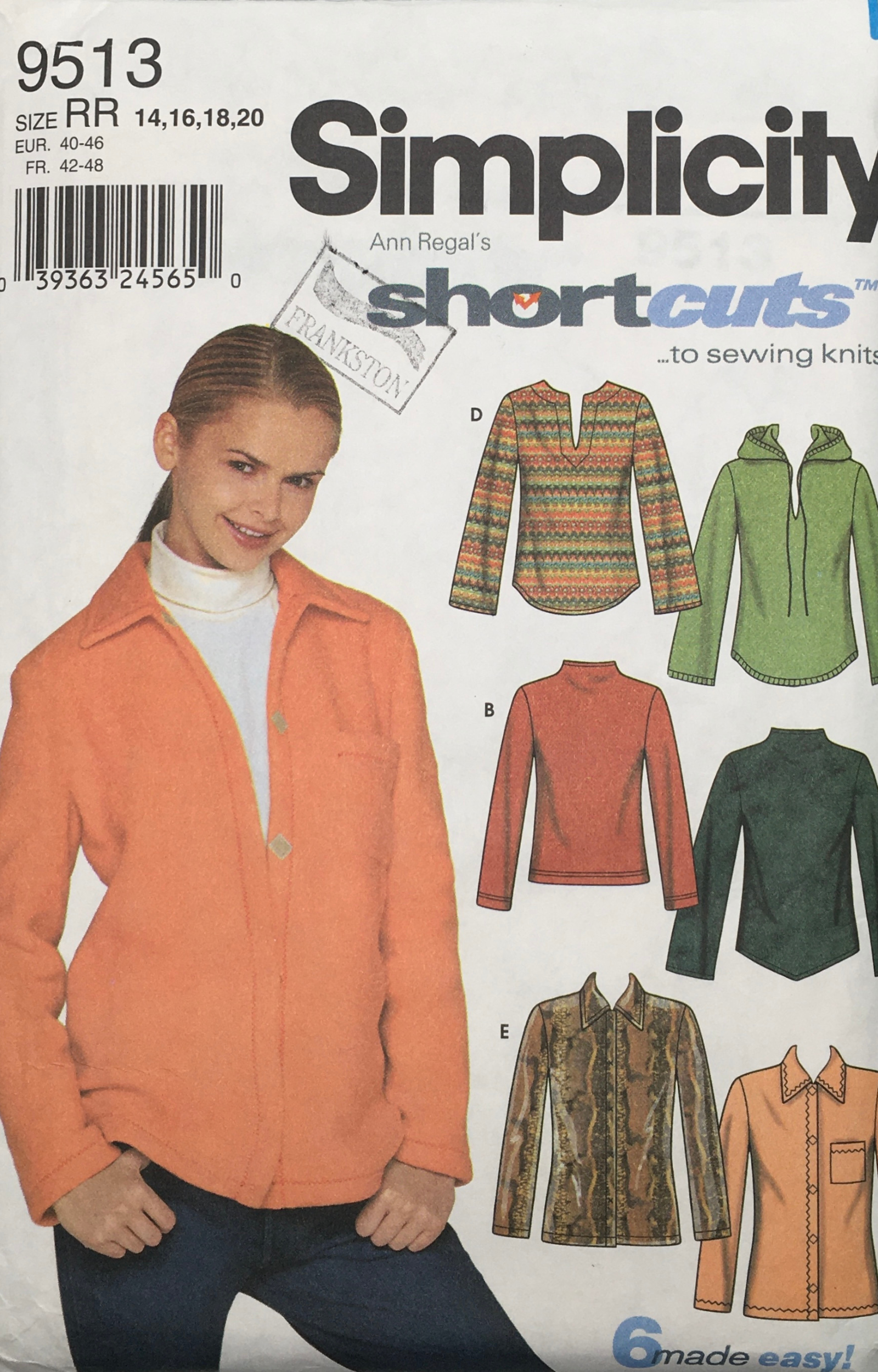 2000 Sewing Pattern: Simplicity 9513 – Vintage Stitch Australia
