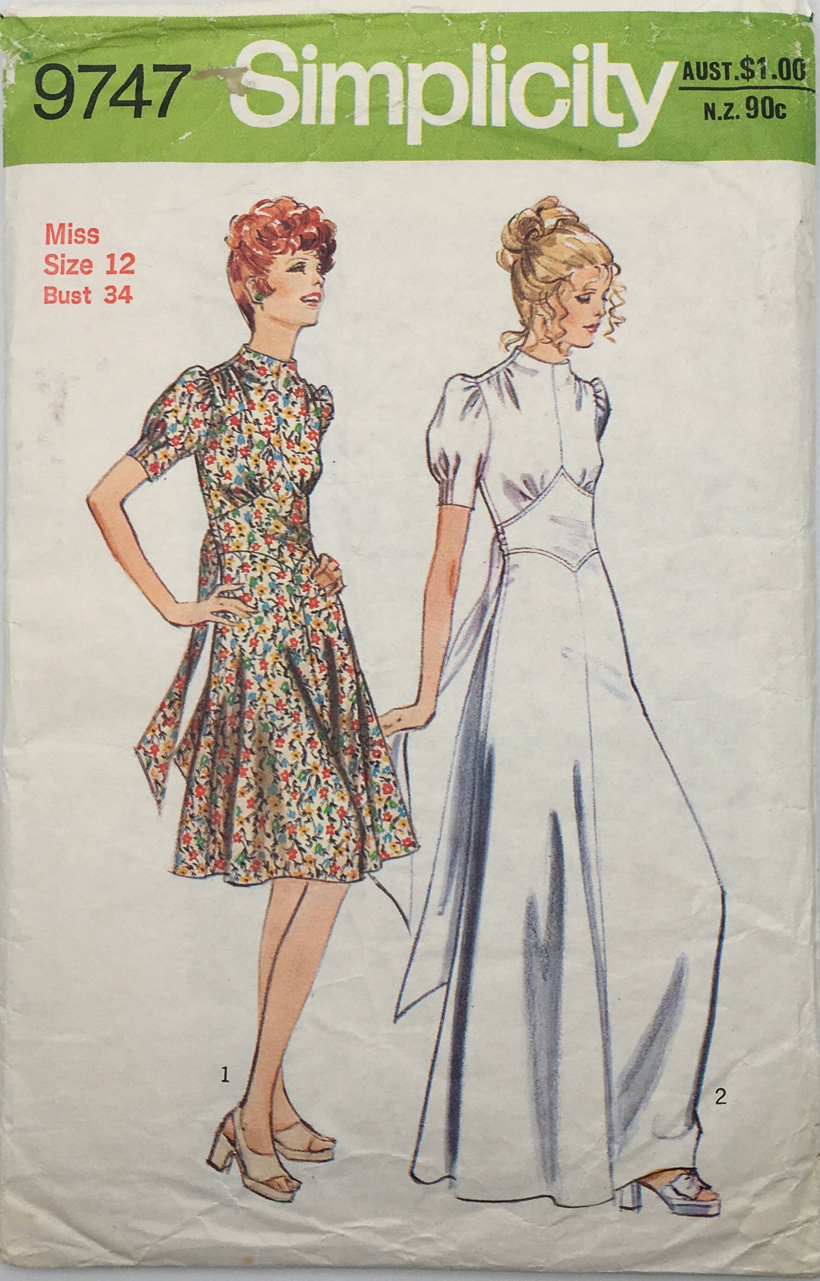 1972 Vintage Sewing Pattern: Simplicity 9747 – Vintage Stitch Australia