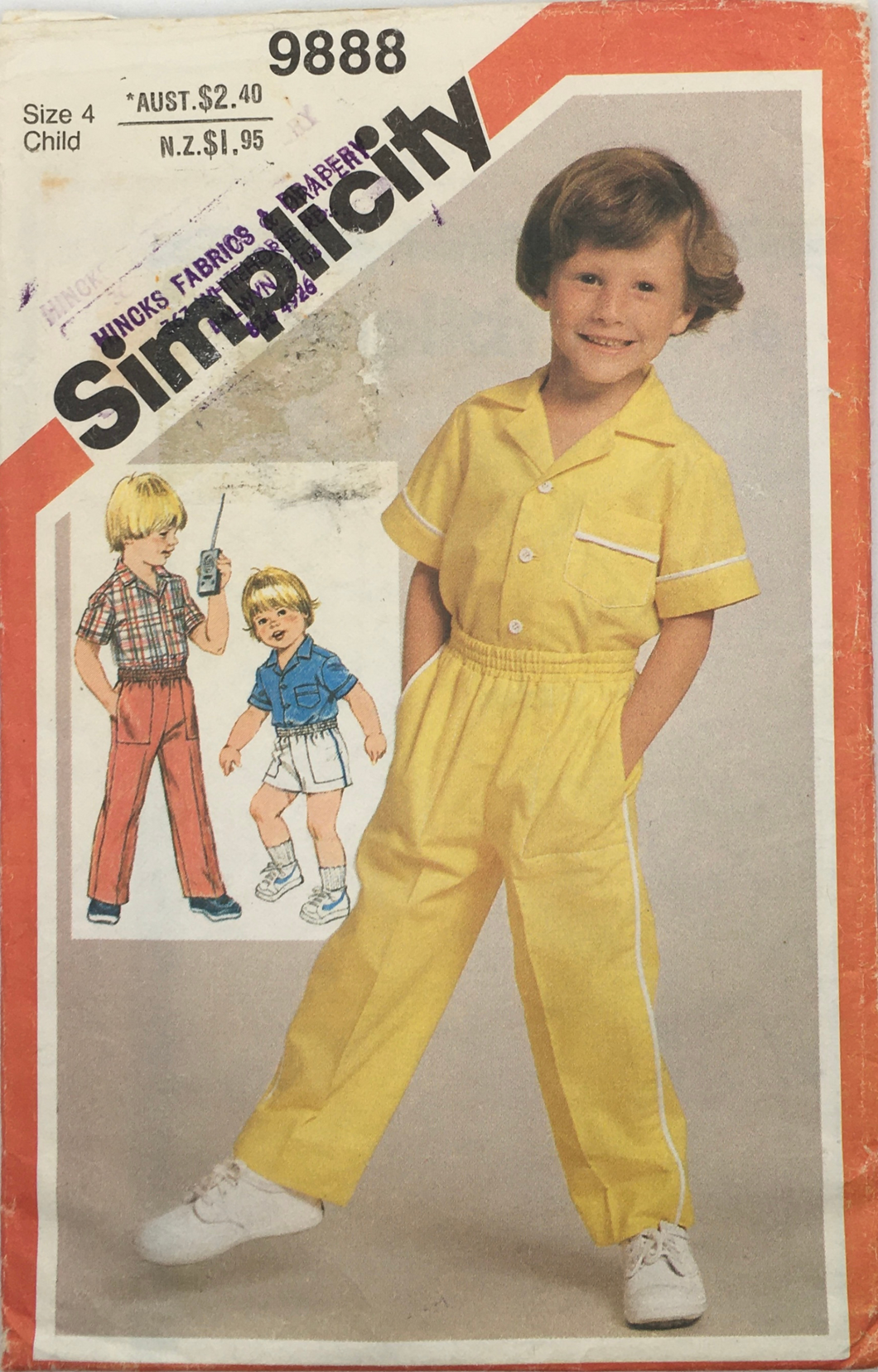 1981  Vintage Sewing Pattern: Simplicity 9888