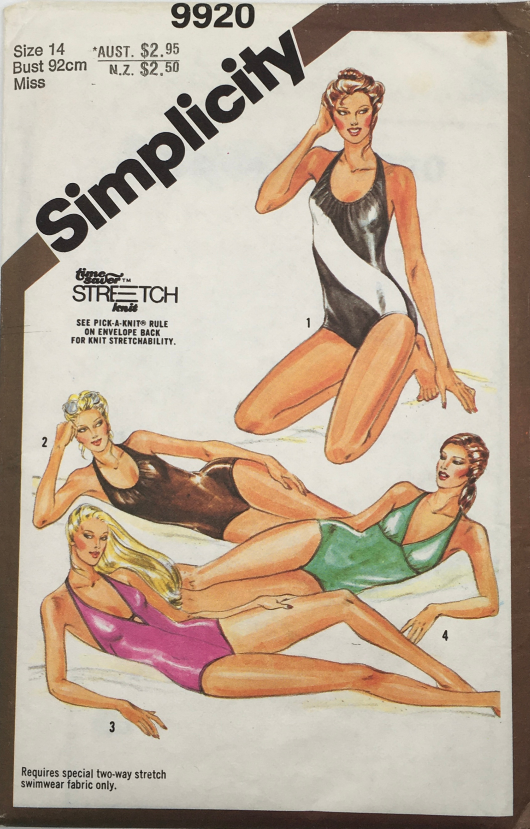 1981 Vintage Sewing Pattern: Simplicity 9920