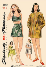 Load image into Gallery viewer, 1940&#39;s Reproduction Sewing Pattern: Simplicity S8932
