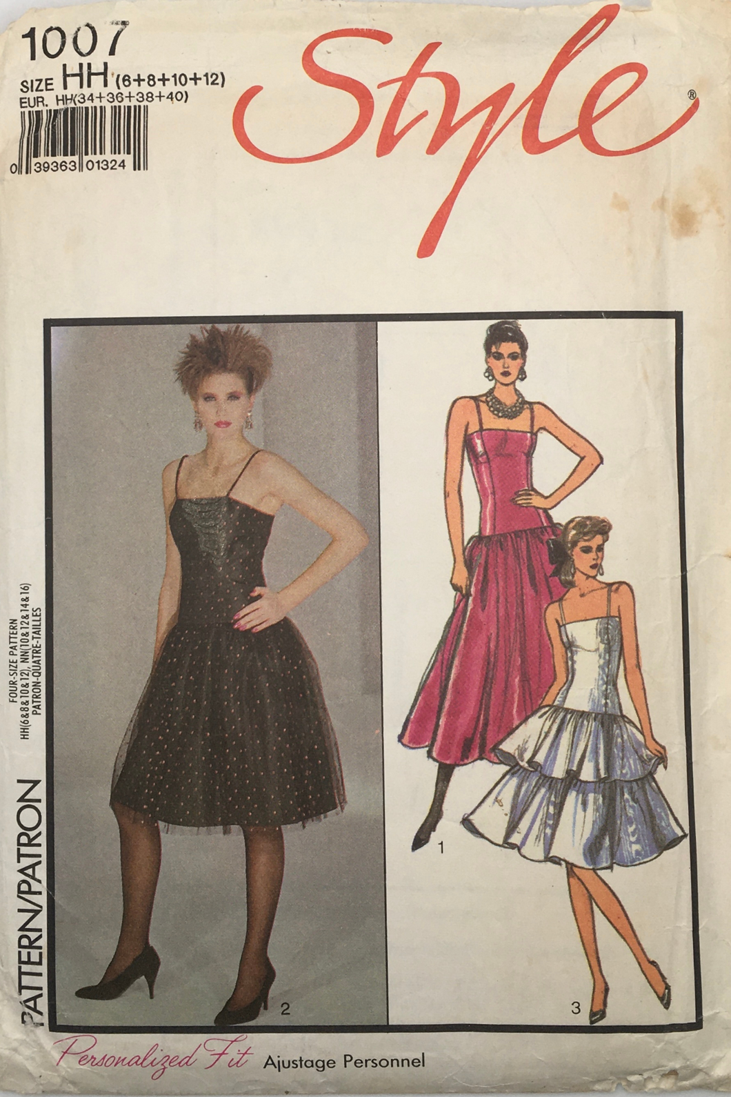 1980’s Vintage Sewing Pattern: Style 1077