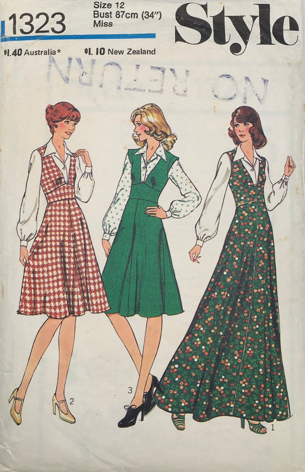 1975 Vintage Sewing Pattern: Style 1323