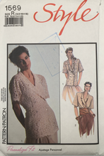 Load image into Gallery viewer, 1988 Vintage Sewing Pattern: Style 1569
