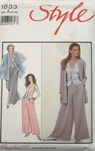 Load image into Gallery viewer, 1990 Vintage Sewing Pattern: Style 1833
