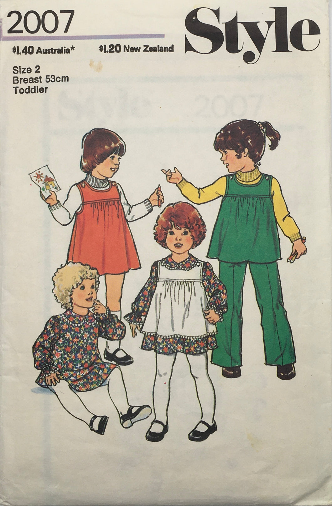 1978 Vintage Sewing Pattern: Style 2007