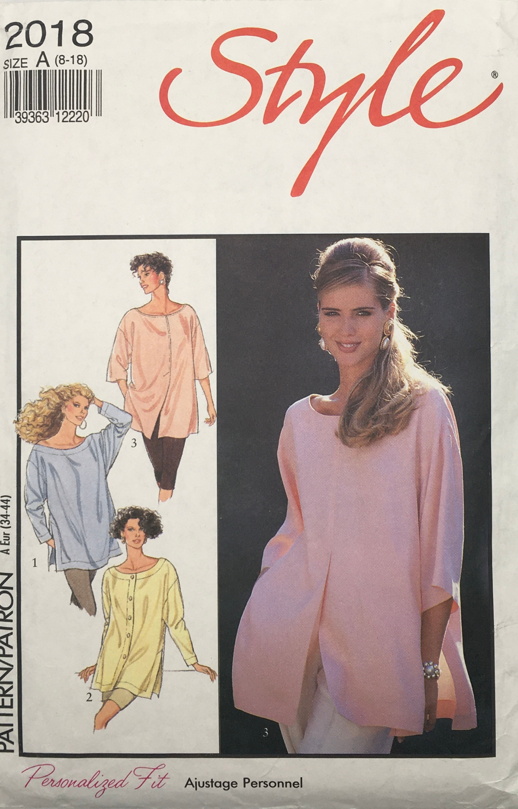 1991 Vintage Sewing Pattern: Style 2018