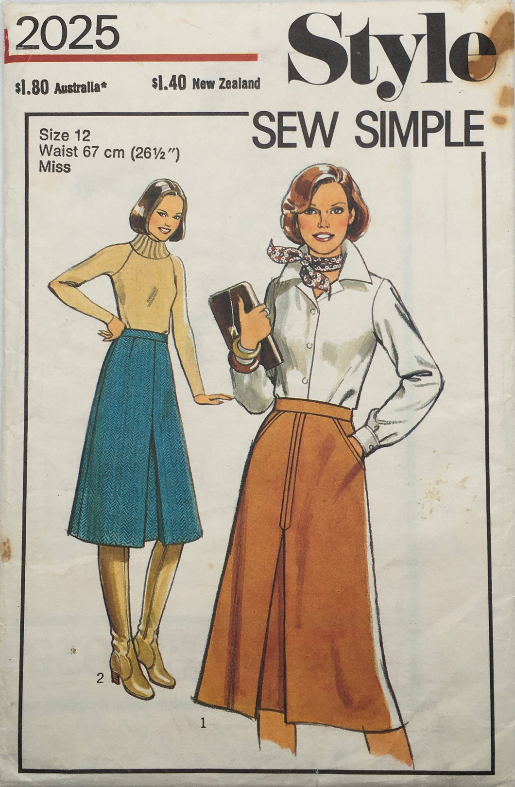 1978 Vintage Sewing Pattern: Style 2025