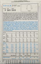 Load image into Gallery viewer, 1991 Vintage Sewing Pattern: Style 2197
