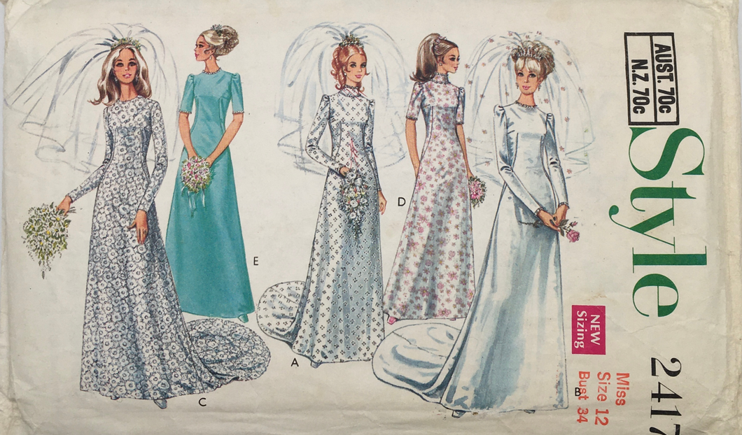 1970 Vintage Sewing Pattern: Style 2417