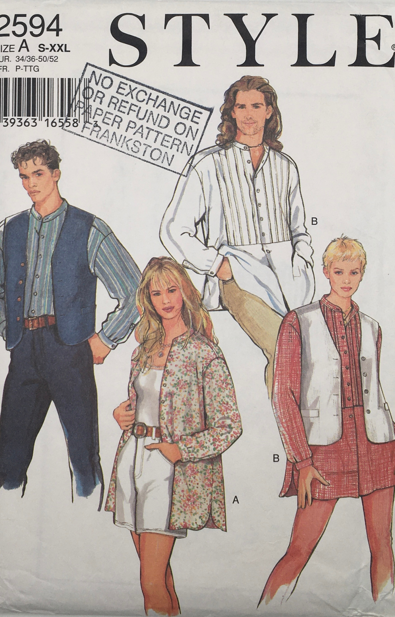 1990’s Vintage Sewing Pattern: Style 2594 – Vintage Stitch Australia