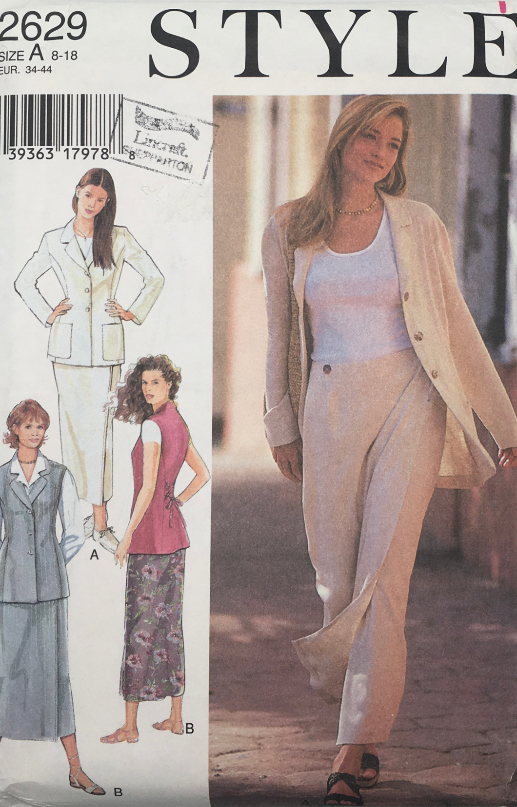1995 Vintage Sewing Pattern: Style 2629