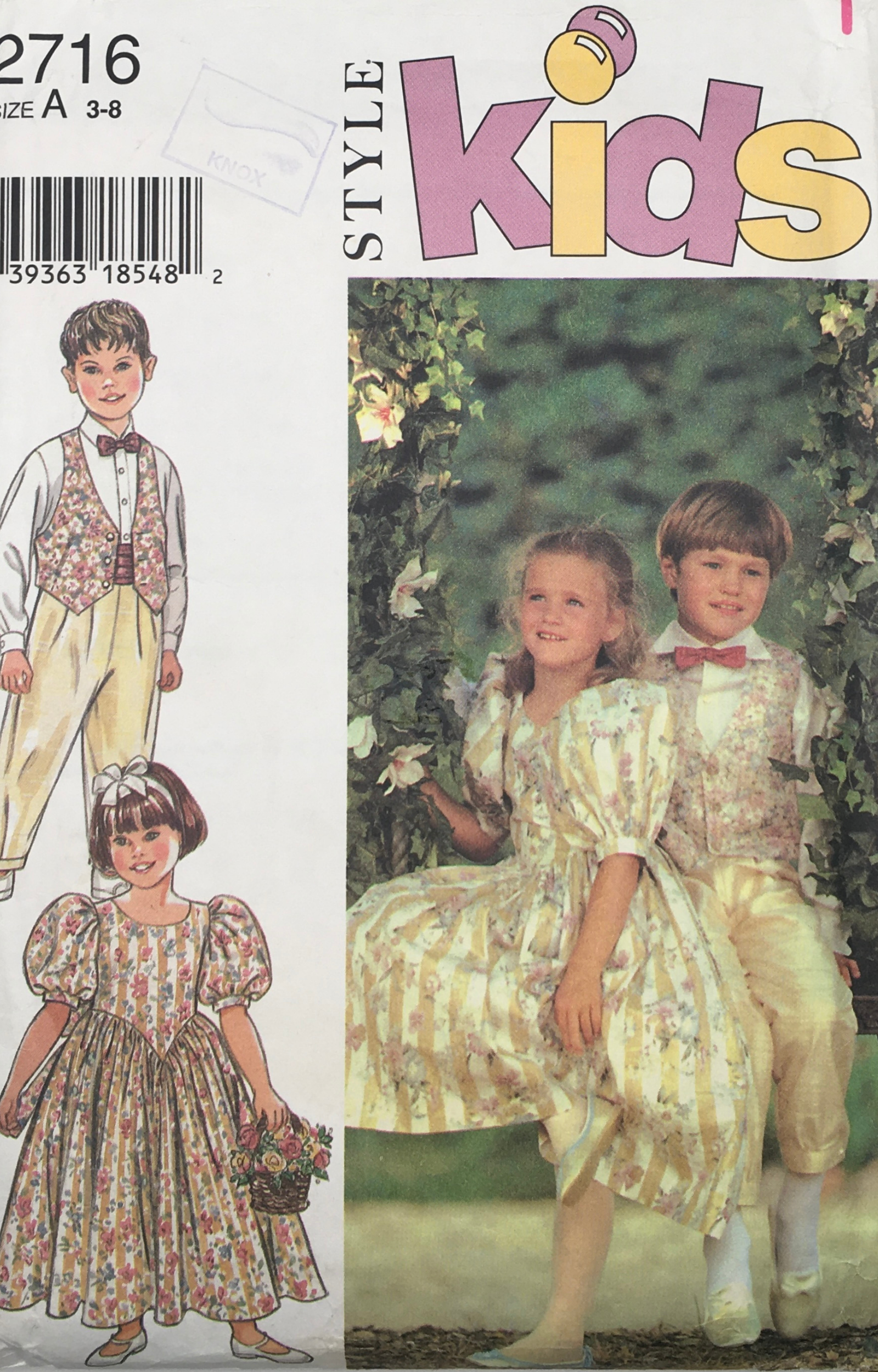 1995 Vintage Sewing Pattern: Style 2716 – Vintage Stitch Australia