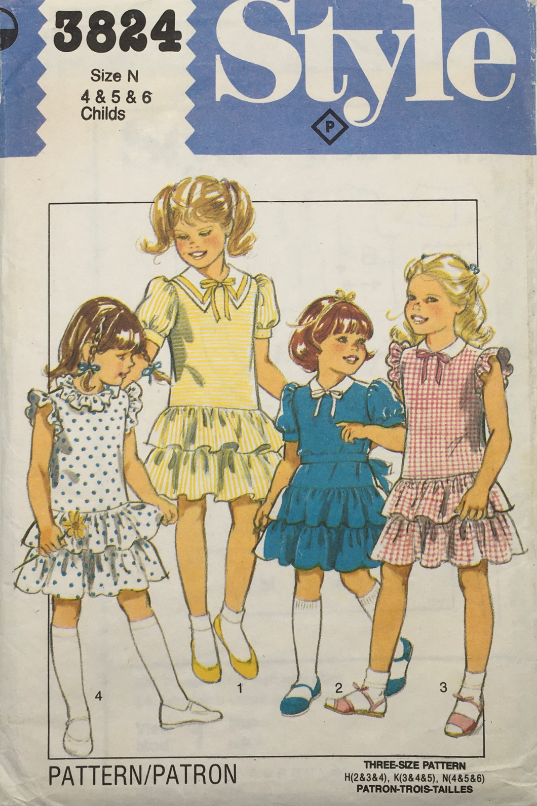 1983 Vintage Sewing Pattern: Style 3824